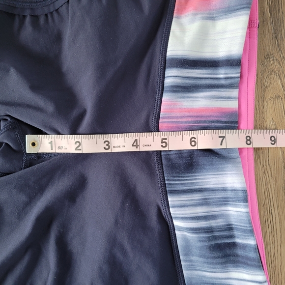 Lululemon Run Fast and Free Crop Capri Leggings Deep Indigo Size 6 Mirage - Picture 11 of 13